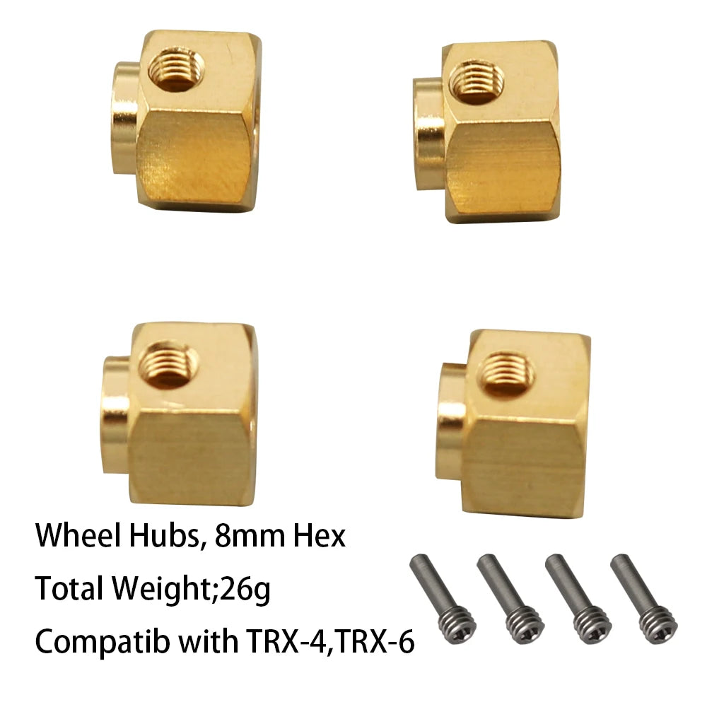1/10 Brass Counter Weight Set for TRX4 TRX6 Portal Axle alternate view