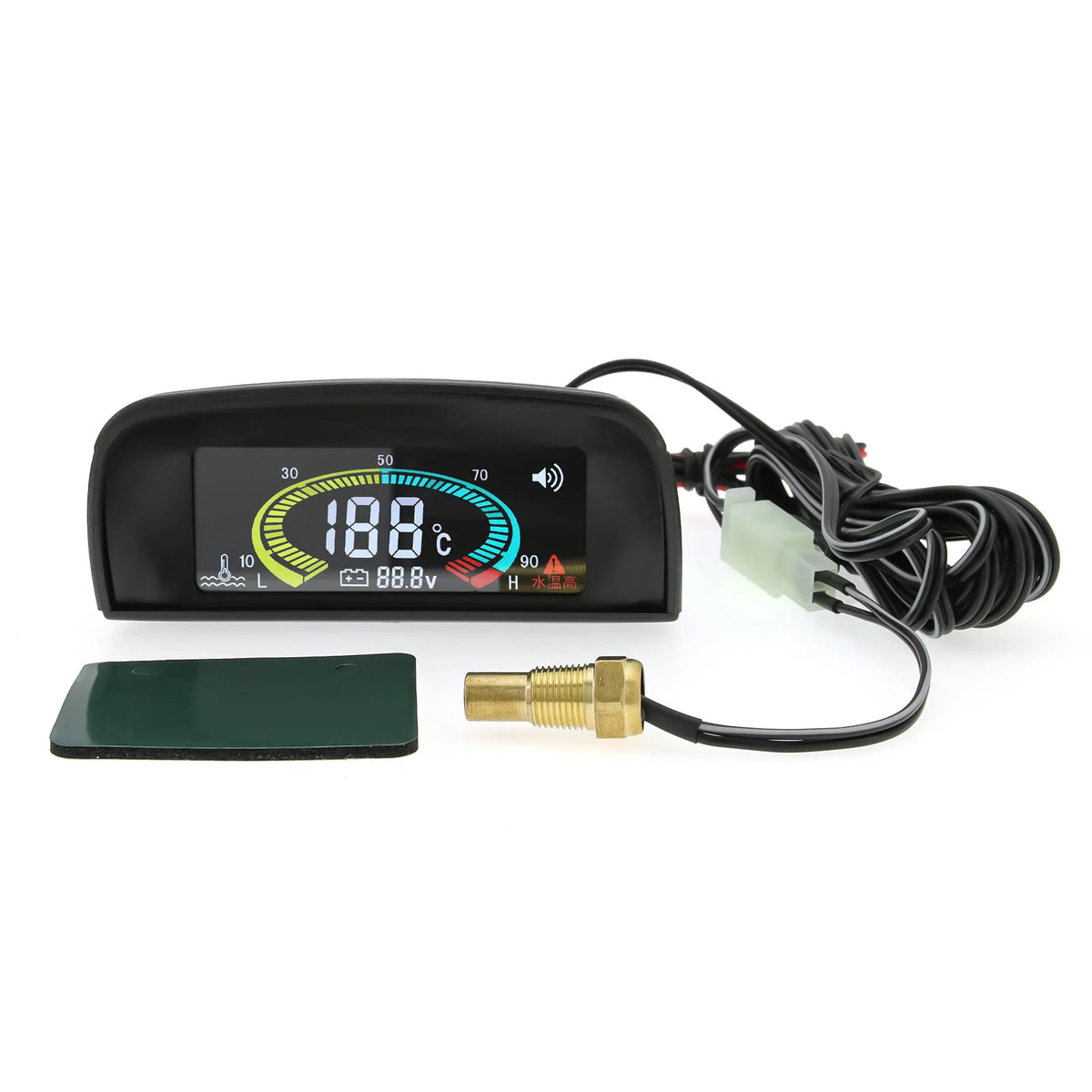 HD Universal Water Temperature Voltmeter Gauge | 2 in 1 Digital Car Gauge with Temp S lifestyle view
