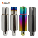 Stainless Steel Car Exhaust Pipe Straight Drum Muffler | Universal 51-63mm Inlet 89mm Ou detail view