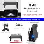 AULIGUS Car Phone Holder for Mercedes-Benz C GLC V-class w204 w205 x253 w447 7/10.25 alternate view