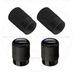 For Volvo R Design Emblem Aluminum Tire Valve Caps | 4-Pack Dust Covers close-up view