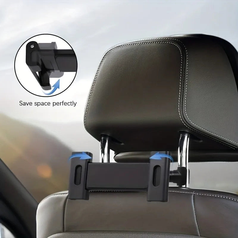Car Tablet Headrest Mount | Adjustable Stand Cradle for 5" to 12.9" Devices close-up view