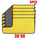 1/2/6pcs Microfiber Cleaning Towel Car Cleaning Cloths Professional Detailing Car Drying Microfiber Towel Wash Towel Accessories