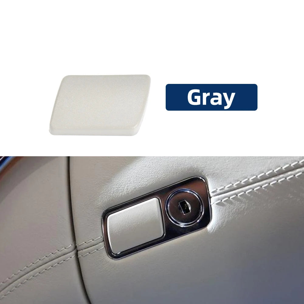 Switch Button Cover For Mercedes W221 LHD Car Glove Box Switch Cover Toolbox Lid Lock close-up view