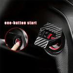 Car Engine Start Stop Switch Button Cover Decorative Ring Protection Cover