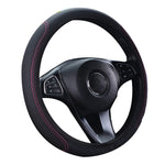 1pc Steering Wheel Cover Breathable Leather Anti Slip PU Leather Steering Covers Un additional angle