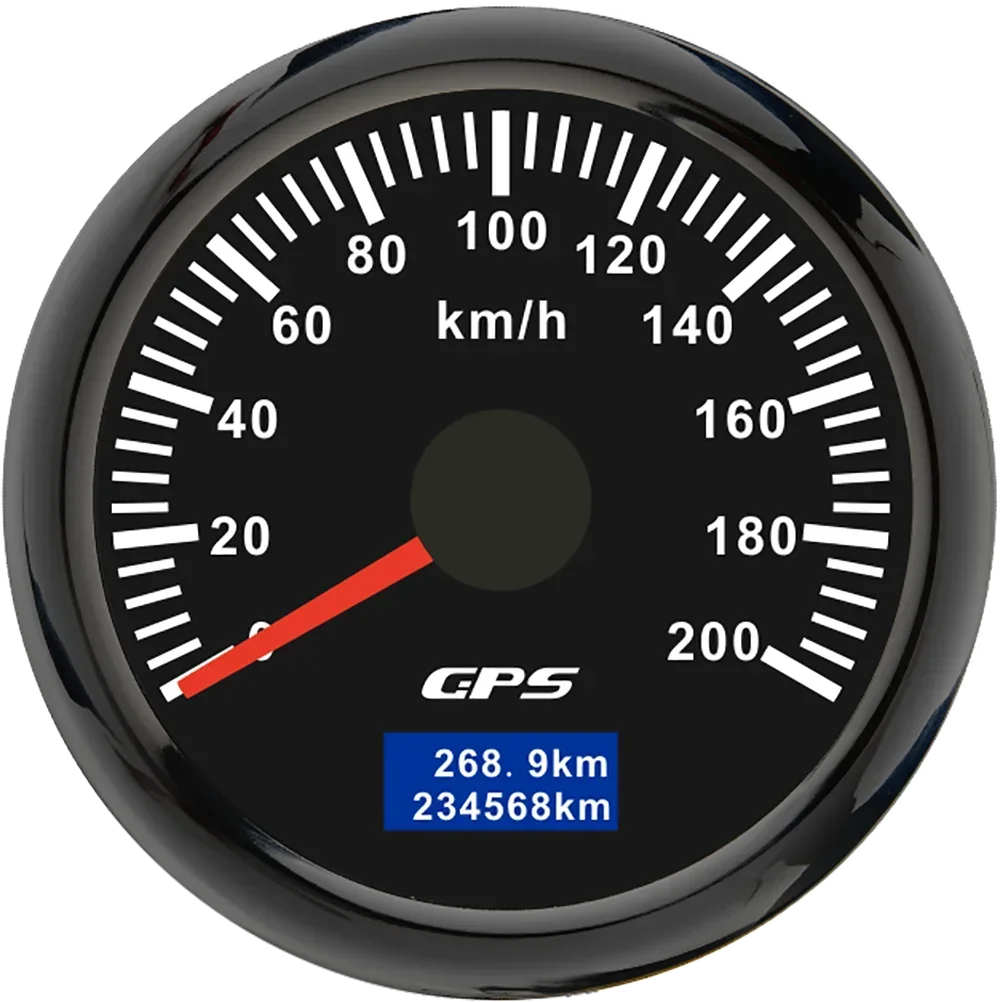 52MM Digital GPS Speedometer Gauge+Antenna Odometer 7 Color Backlight Universal for 12V 24V Car Boat Marine Motorcycle Yacht