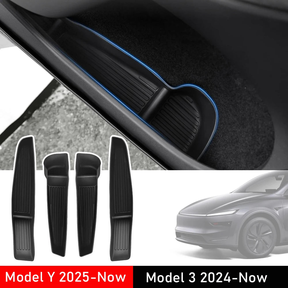 For Tesla Model Y 2025 2026 Juniper Door Side Storage Box Front Rear Model 3 Door Storage Organizer