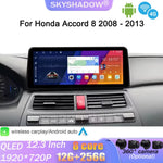 Android 14 For Honda Accord 8 2008-2012 12.3" QLED Carplay Car Player GPS DSP WIFI Stereo Auto Radio