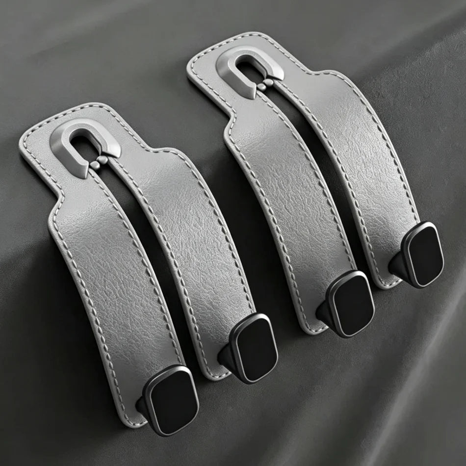 Leather Car Seat Back Hook Handbag Holder alternate view