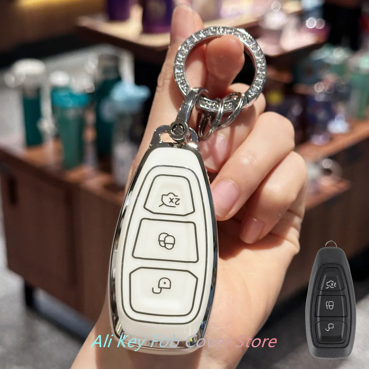 Car Key Case Cover Keychain For Ford Fiesta IV Focus III Galaxy Fusion Mondeo IV B-Ma alternate view