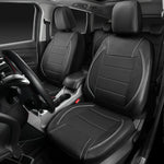 Universal Leather Car Seat Covers Simple Style Breathable Full Set or Front Pair alternate view