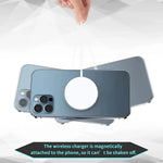 2024 Stainless Steel Universal Magnetic Metal Plate Ring For Magsafe Wireless Charger lifestyle view