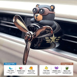 Cool Fun Rotate Plane Captain Shiba Inu Pilot Dog Car Air Freshener | Vent Clip Decorati detail view