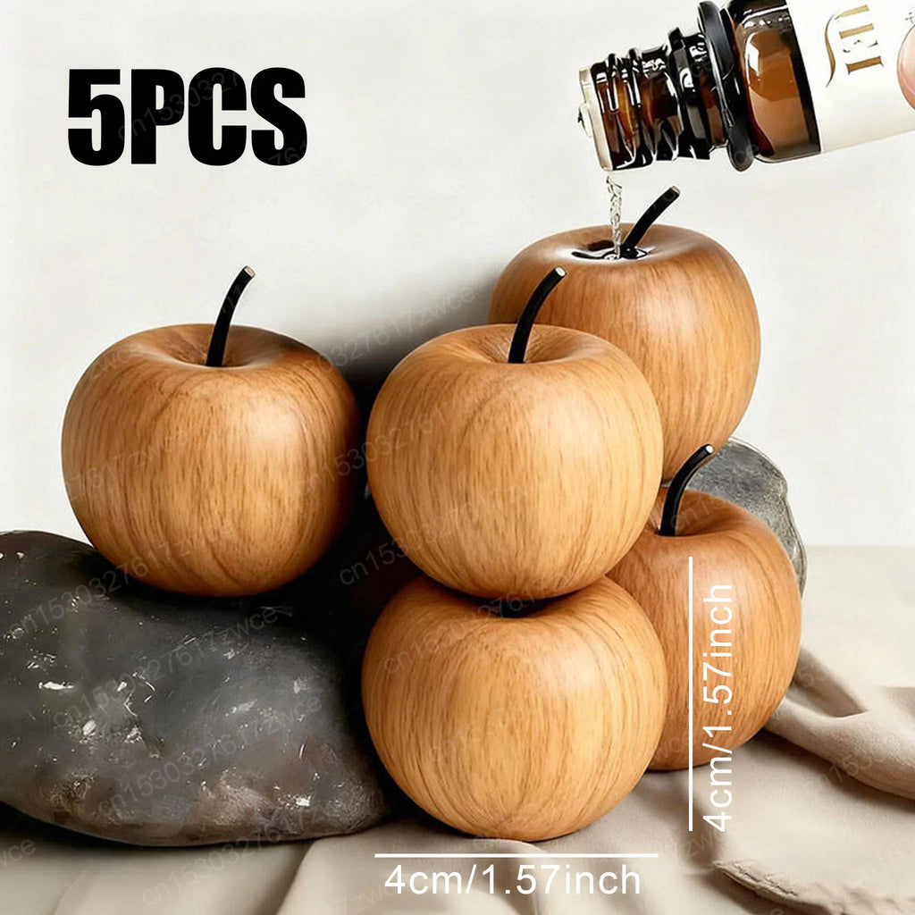 Maple Wood Apple Essential Oil Diffuser | Natural Aroma Diffuser for Home Decor additional angle