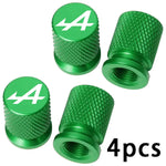 4PCS Colorful Car Accessories Car Tire Valve Cap For Alpine Megane 3 4 5 Duster Espace Logan Clio Austral Espace Arkana Scenic