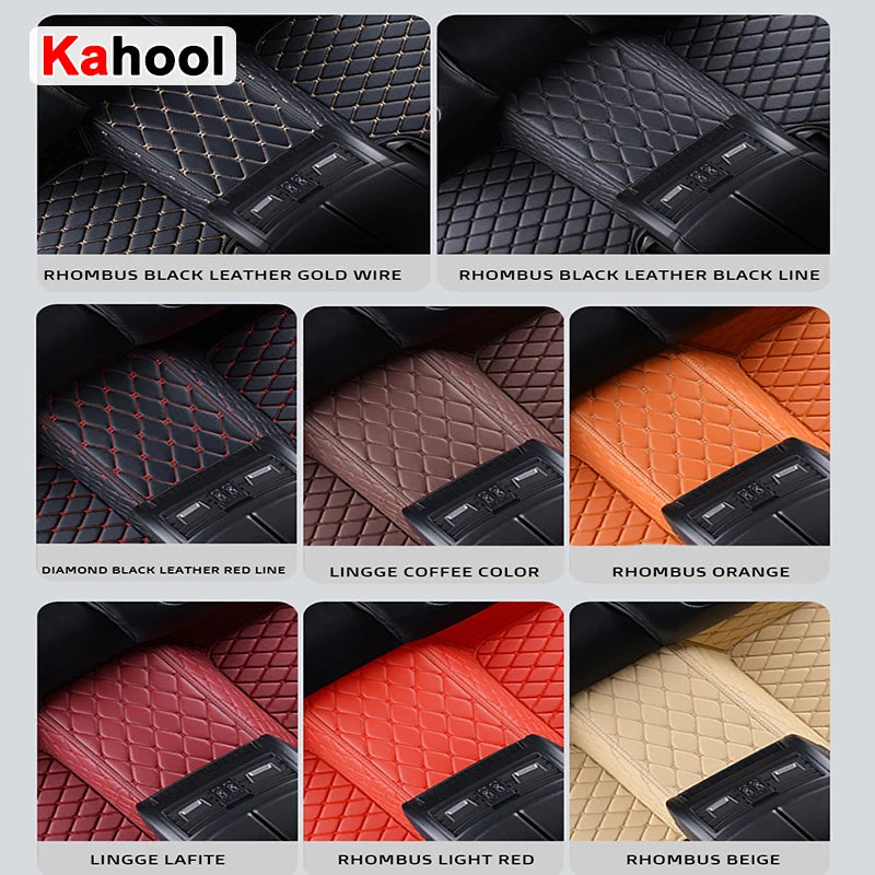 KAHOOL Custom Car Floor Mats For Mitsubishi Lancer Auto Carpets Foot Coche Accessorie
