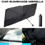 Foldable Car Windshield Sunshade Umbrella, Silver