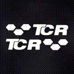 2pcs Universal TCR Vinyl Tuning Sticker For Car Side Decor Decal Honeycomb Auto Body Stickers