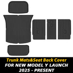 TPE Floor Mats and Cargo Liner for Tesla Model Y Juniper 2025+ | All Weather Trunk additional angle