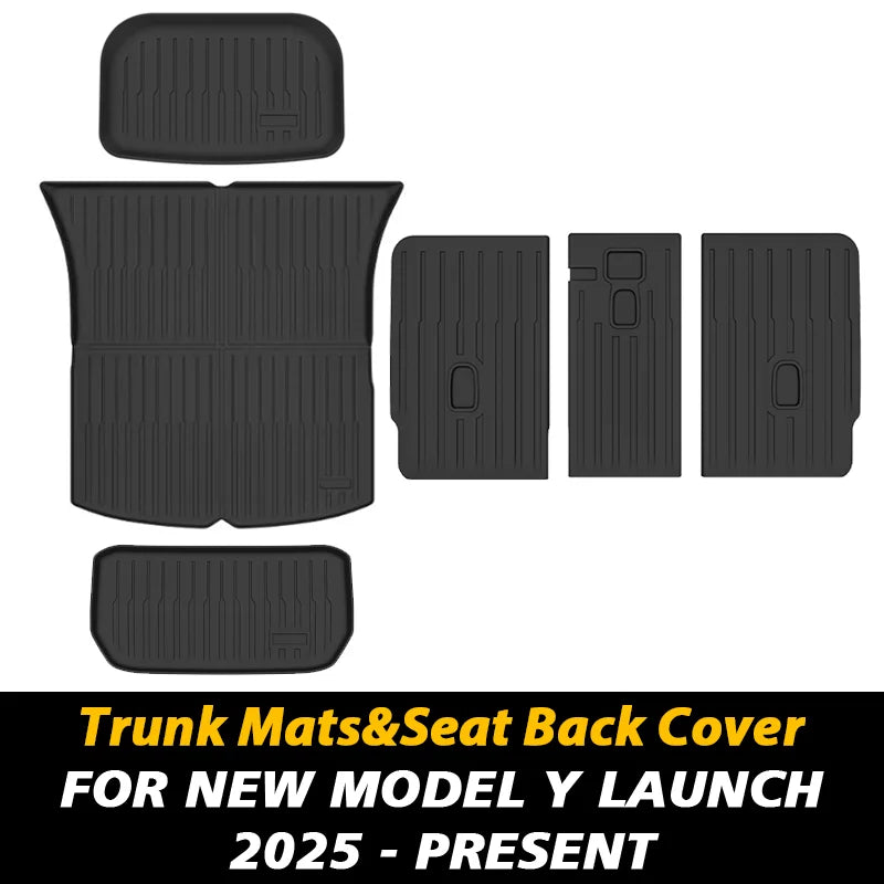 TPE Floor Mats and Cargo Liner for Tesla Model Y Juniper 2025+ | All Weather Trunk additional angle
