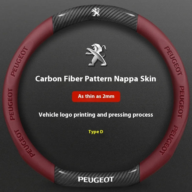 Car Steering Wheel Cover For Peugeot 106 107 108 206 207 208 301 307 308 406 407 408 lifestyle view