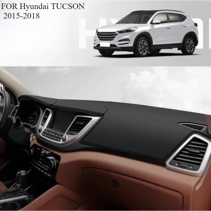 FOR Hyundai TUCSON 2015-2018 Car Dash Mat Dashmat Dashboard Mat Cover Sun Shade Dash Board Cover Car