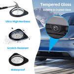 Sentry Mode Protection Front Camera Shield 9H Tempered Glass for Tesla Model Y 2026 L close-up view
