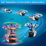 Electric RC Car 2 In 1 Transformation Robots Sports Vehicle Model Robots Boys Toys Rem close-up view