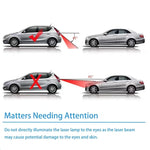 Car LED Laser Light Anti Fog Spotlights | Universal Warning Emergency Light close-up view