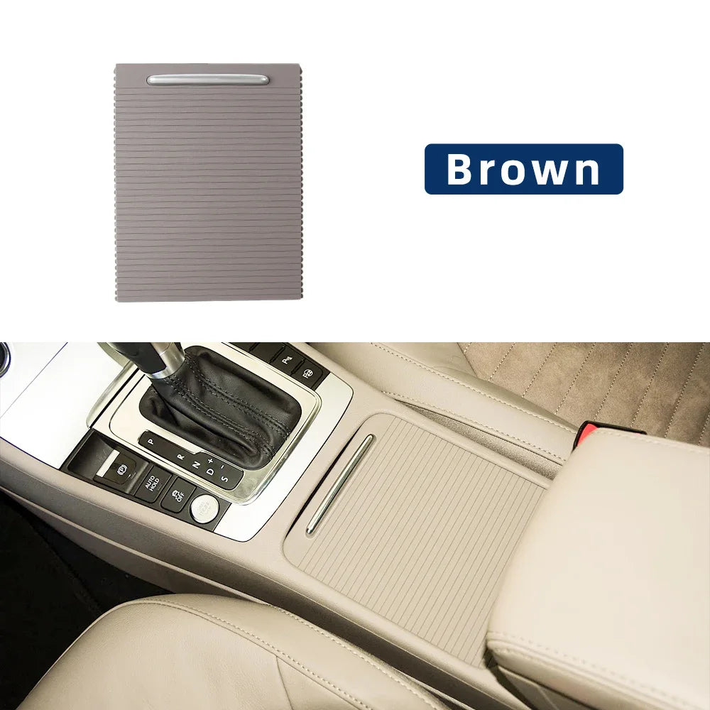 3CD857503 Car Center Console Armrest Cup Holder Roller Cover Panel Cap Replacement for VW Passat B6 B7 CC