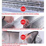 Car Front and Rear Sun Visors Car Windshield Summer Sun Protection Heat Insulation additional angle