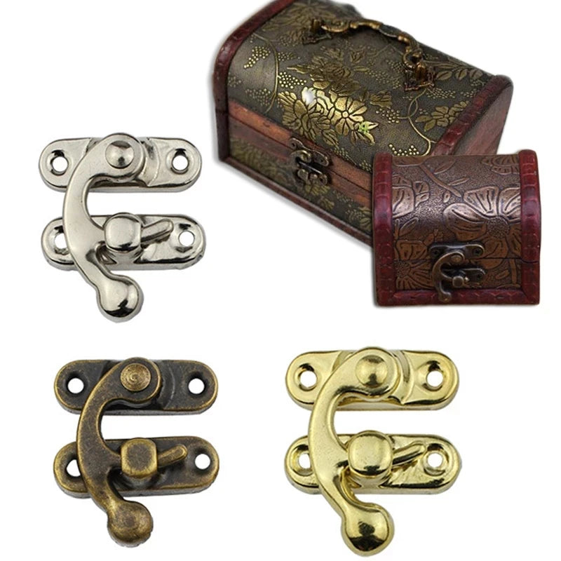 4pcs Box Toggle Latch Hasp Hook Lock Closure for Wooden Jewelry Chest Gift Wine Case alternate view