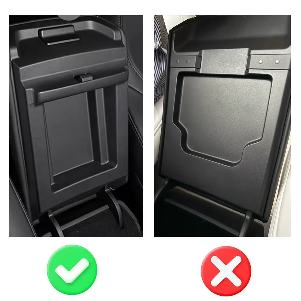 Tesla Model Y 2021-2024 Center Console Armrest Organizer | Hidden Storage Box alternate view