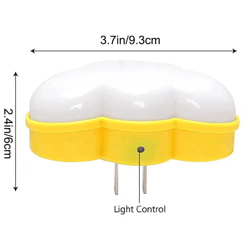 LED Motion Sensor Night Light Plug In Cloud lifestyle view