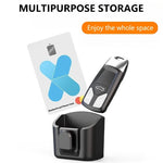 Multi-Functional Car Key Holder Clip Organizer Car Dashboard Key Storage Box Back Adhesive Mount Fit For Card Key Rack Storage