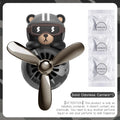 No Fragrance DIY Perfume Rotating Propeller Bear Car Air Freshener Ornament | Cool Ve alternate view