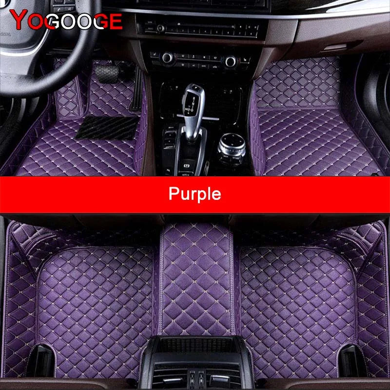 YOGOOGE  Custom Car Floor Mats For Audi Q7 Auto Carpets Foot Coche Accessorie