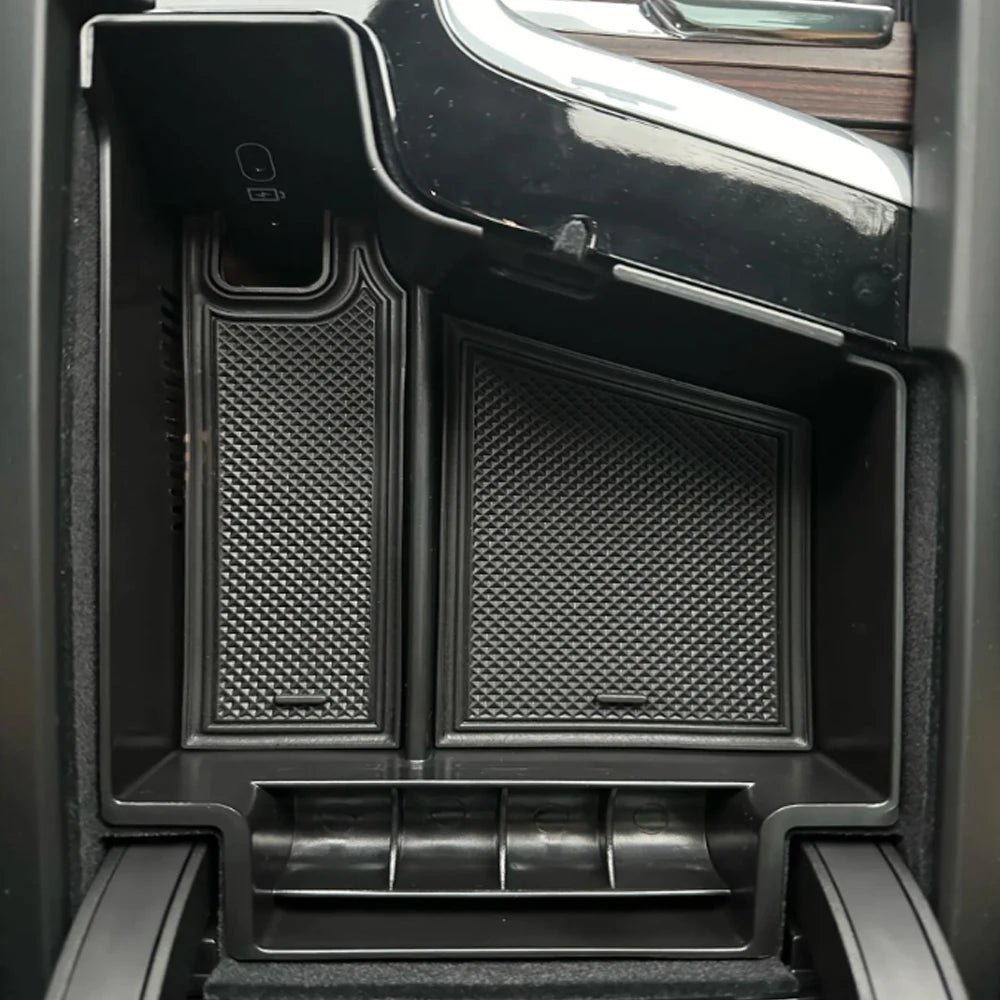 For Volvo XC60 XC90 S90 S60 V60 V90 2017-2022 Car Center Console Armrest Box Storage Tray Holder Organizer Container Accessories