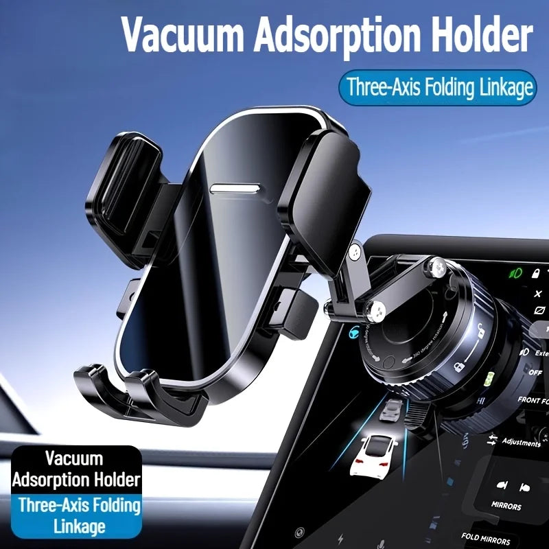 Lcars 2025 Car Dashboard Phone Holder | Strong Vacuum Suction Metal Base additional angle
