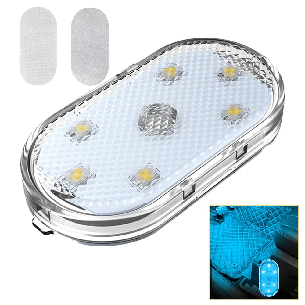 1pc Car LED Light Interior Lighting Atmosphere Lamp for Armrest Box Trunk Switch Touc lifestyle view