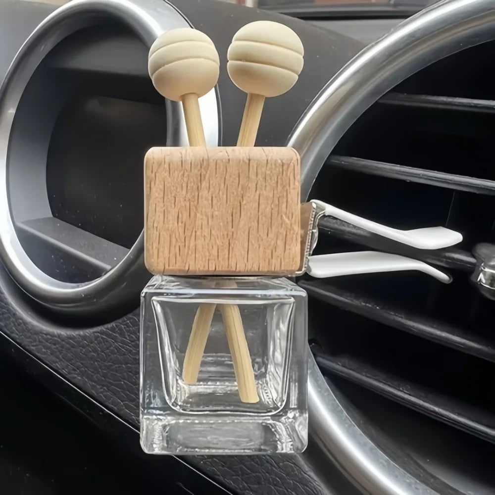 6pcs Car Vent Clips Metal Car Perfume Bottle Diffuser Exhaust Clip 360° Rotating Air Outlet Clamp Auto Decorative Accessories
