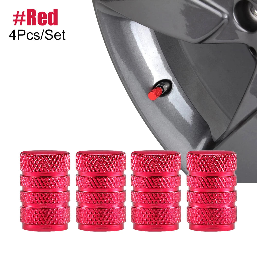 Aluminum Tire Valve Caps | Dustproof Universal Stem Covers for Cars, Bikes, Trucks, additional angle