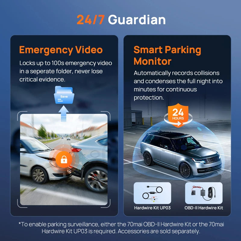 70mai M310 Plus 4K Dash Cam | True 4K 2160P with WDR and Voice Control lifestyle view