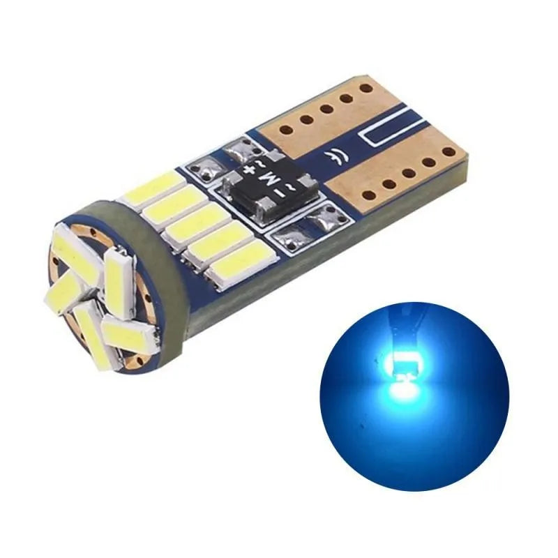 10x T10 W5W 4014 15SMD LED Canbus High Power Car Clearance Wedge Side Light Interior Dome Reading Lamps 12V 6000K No error White