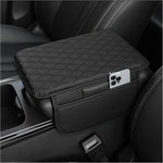 Upgraded Microfiber Leather Car Center Console Armrest Cover Cushion | with 2 Storage Bags | Universal for Most Cars