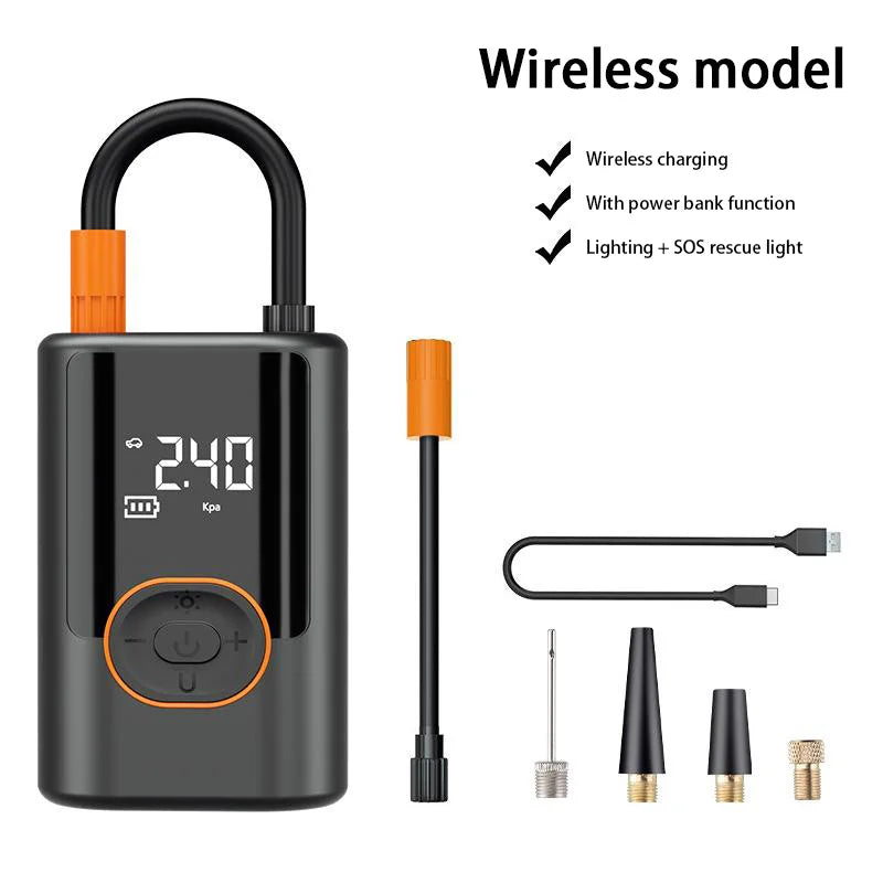 Portable Wireless Car Tire Inflator | Quick Charging Digital Air Pump alternate view