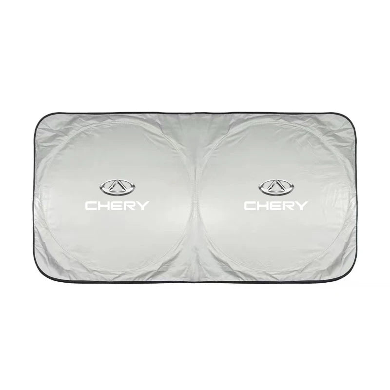 Car Windshield Sun Shade Visor UV Protection Shield | 140 x 70 cm Foldable Sunshade f alternate view