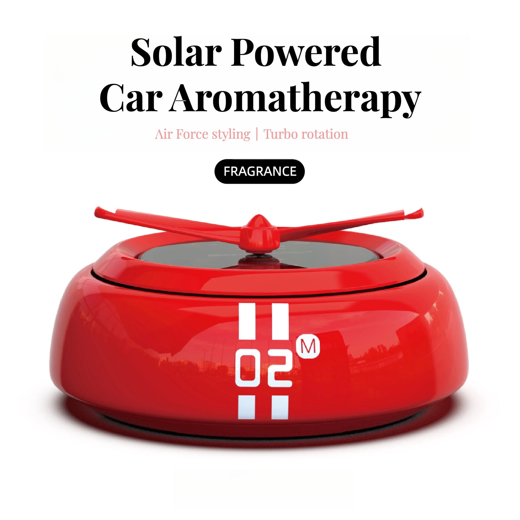 New Style Solar Powered Car Perfume Fashionable and Personalized Car Interior Decorations Long-Lasting Remove Odor Air Freshener