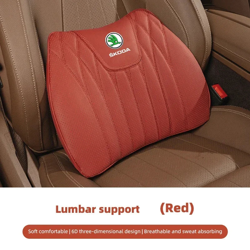Car Seat Cushion Cover Lumbar Support Waist Cushioning For Skoda Octavia Rapid Kodi additional angle